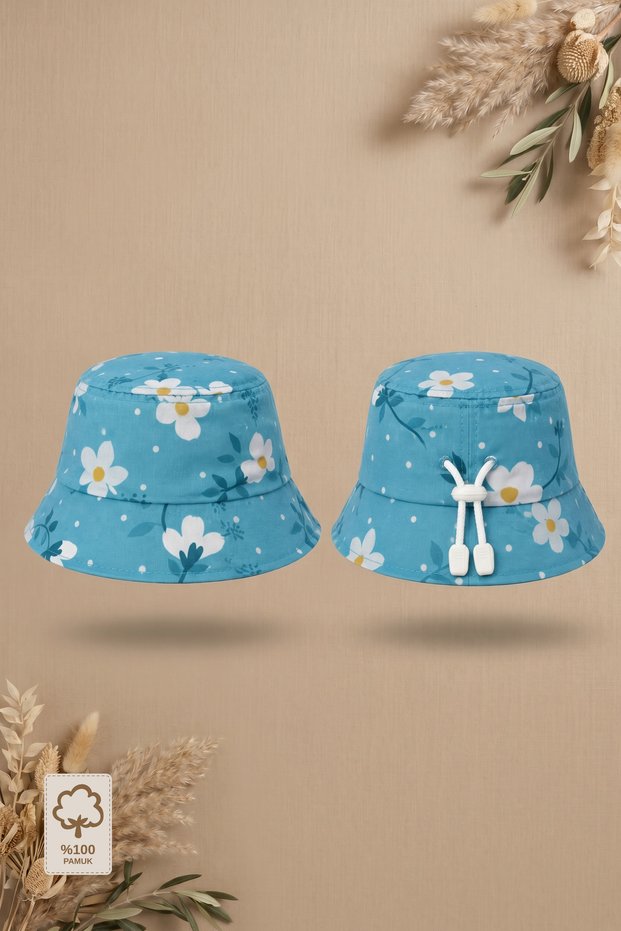 - 100% Cotton Adjustable Baby Hat (2-4 Years)