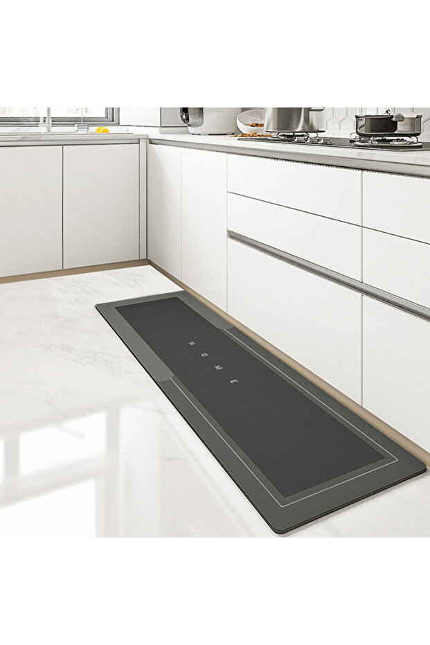 40x160cm Black Grey Kitchen Floor Mat Bedroom Living Room Long Soft Rug Hallway Decor Carpet Bathroo