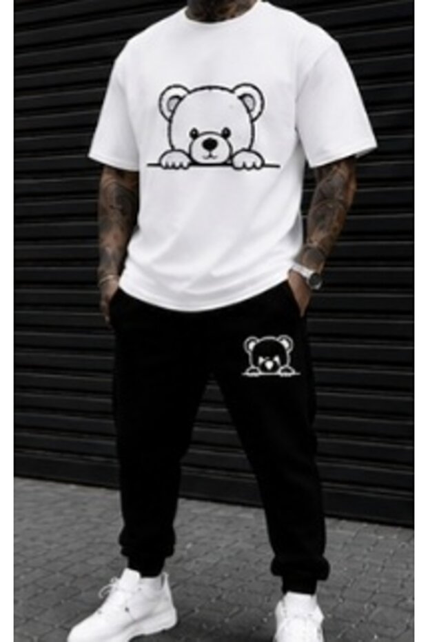 Unisex Oversize Shorts Set Short Sleeve T-Shirt Comfortable Fit Summer Casual Sports