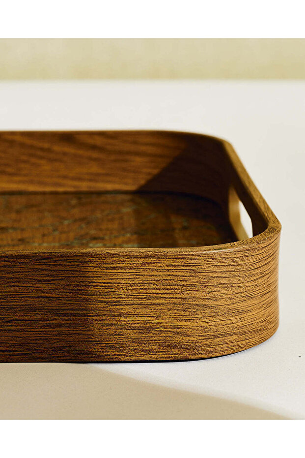 Brown Textured Serving Tray - 5