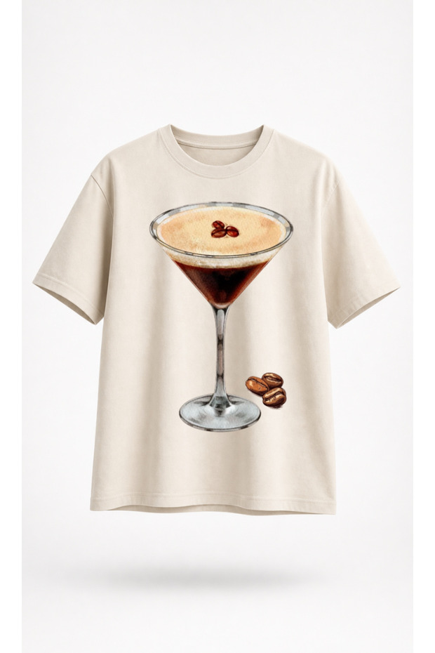 Espresso Martini Coffee Bean Printed Women's T-Shirt