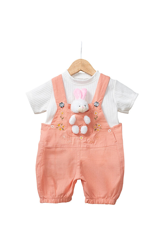 Toy Rabbit Embroidered Summer Baby Girl Slopet