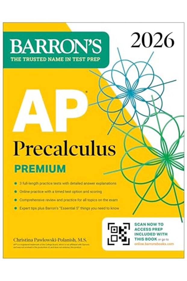 Ap Precalculus Premium 226 Prep Book With 3 Practice Tests Comprehensive Review Online Practi