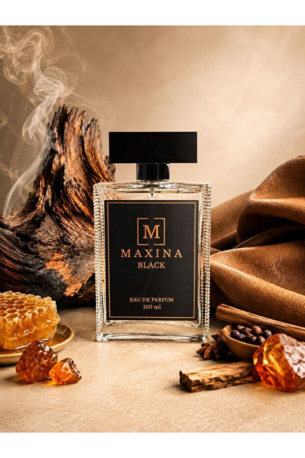 Black Eau de Parfum for Men, 100 ml – Long Lasting Woody Leather Fragrance