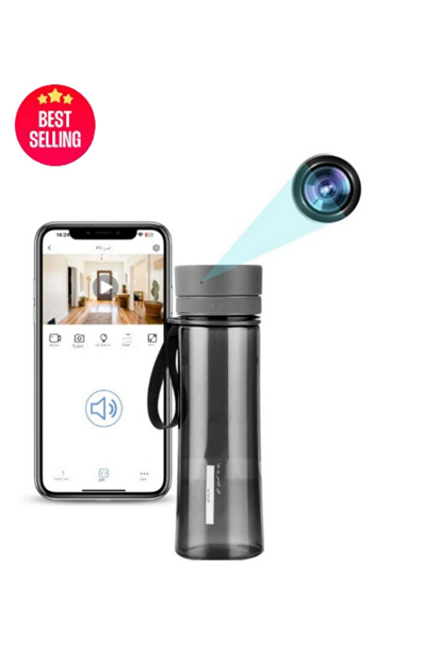 كاميرا صغيرة مدمجة بتقنية WiFi Kettle بدقة 1080 بكسل عالية الدقة واستهلاك منخفض للطاقة ورؤية ليلية