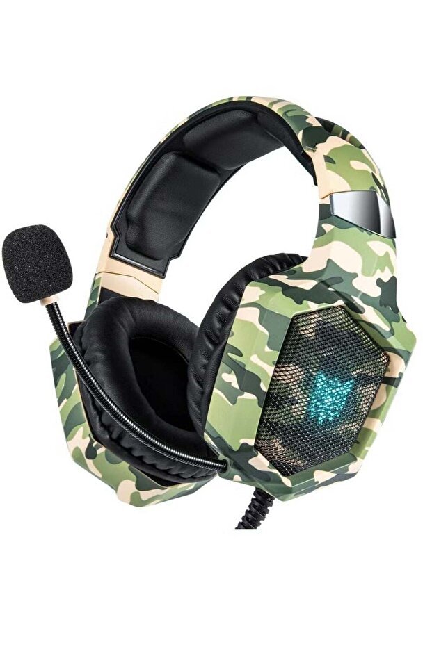 Wired Stereo Gaming Headphones with Mic and LED Lights – High-Quality Stereo Sound