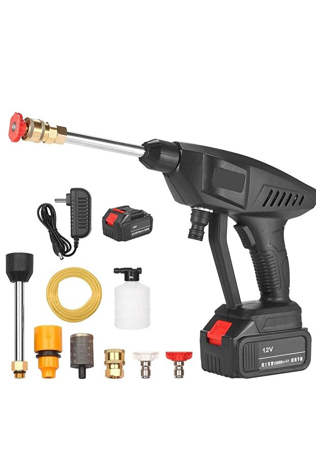 48V Cordless Portable Washer Electric High Pressure Cleaner Machine 200W 30Bar Lithium Handheld Car Cleaning Device With Foam Generator Nozzle Water Pump