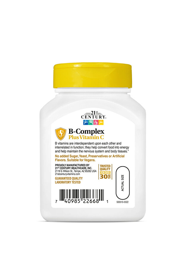 Complex B Plus Vitamina C, 100 Tablete - 3