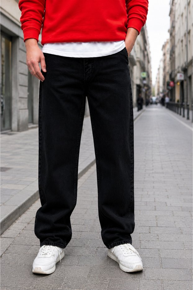 Men's Baggy Jeans Loose Fit Comfortable Use