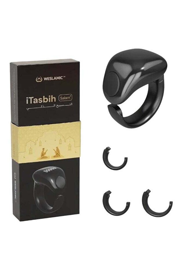 iTasbih Salam+ Smart Tasbih Ring 2026 - Digital Zikr Counter Ring with OLED Display