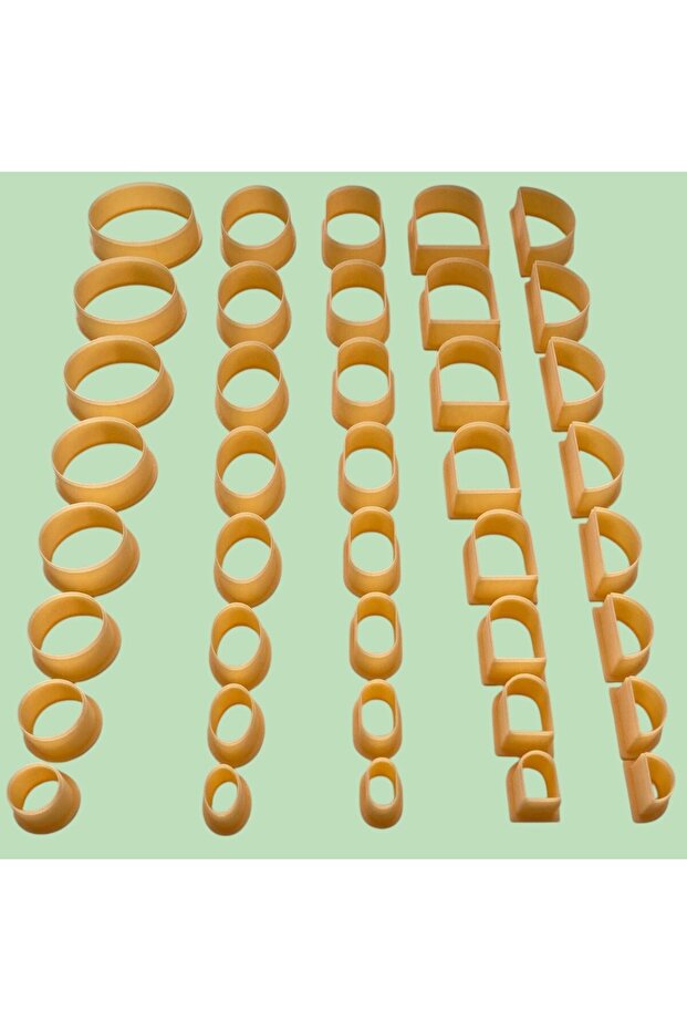 Polymer Clay Basic Simple Cutters Set 40 Pieces Model105 - 1