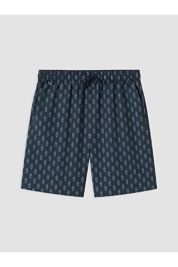 Vizyon New Season Short Length Patterned Men's Swim Shorts