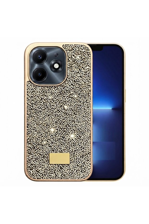 Tecno Spark 20 Pro 4g Case Silicone Edge Rhinestone Shiny Lux Diamond Cover