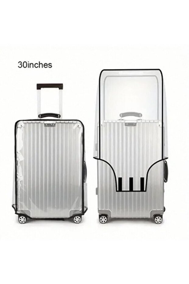 24 inches 1pcs PVC cover Waterproof PVC Dustproof Full Transparent Luggage Protector Cover Durable