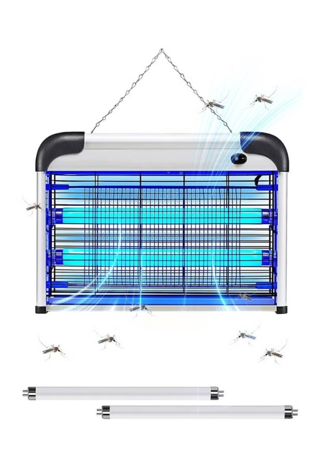 LED Bug Zapper Electric Mosquito Killer Indoor Fly Trap with UV Light Covers 50㎡+ Quiet Chemical-Free Insect Killer for Home Kitchen Restaurant Garden