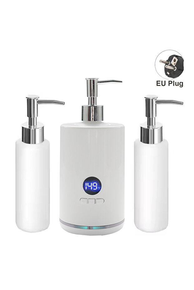 White EU Plug Single Bottle Massage Oil Heater Adjustable Multifunction Lotion Cream Heater Portable