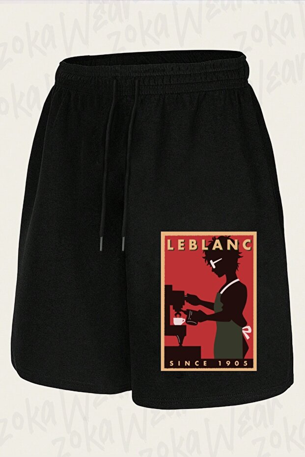 Unisex Persona 5 Leblanc Caffee Design Printed Shorts