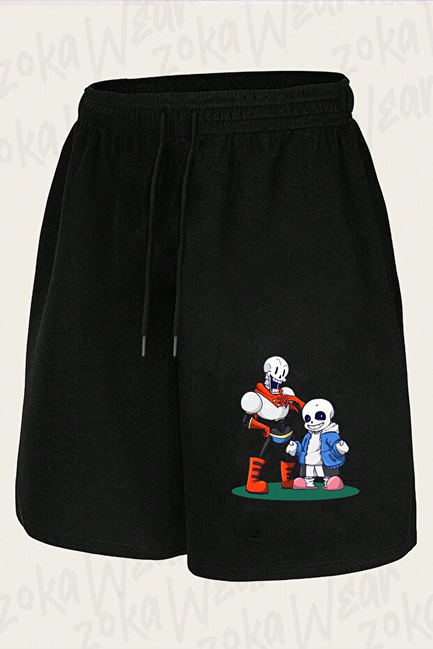 شورت مطبوع بتصميم Undertale Sans v28 للجنسين