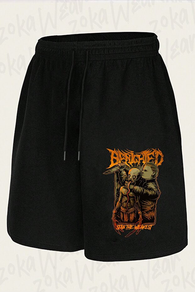 شورت مطبوع بتصميم Benighted للجنسين