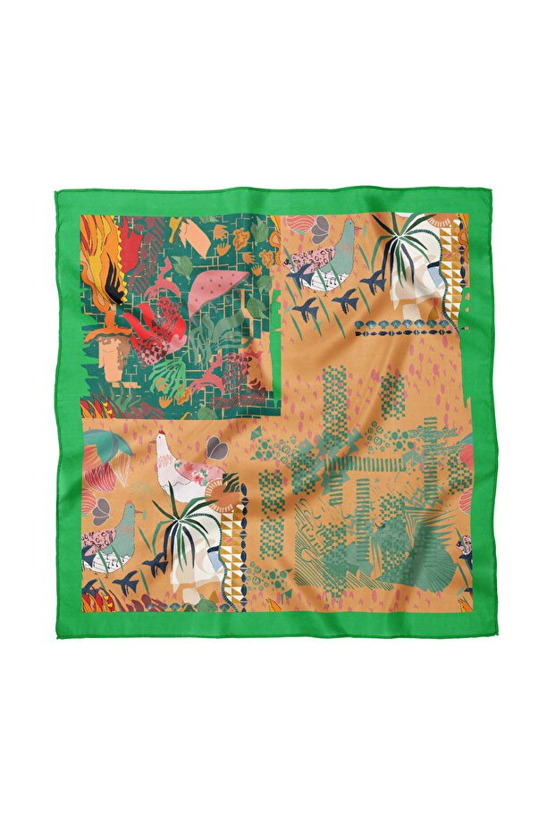 وشاح/باندانا بتصميم فني 50x50 سم
