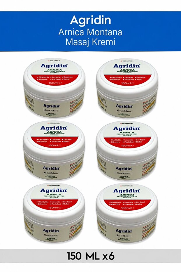 Arnica Montana Muscle and Joint Glucosamine Lavender Rosemary Camphor 150 Gr X 6 Pieces