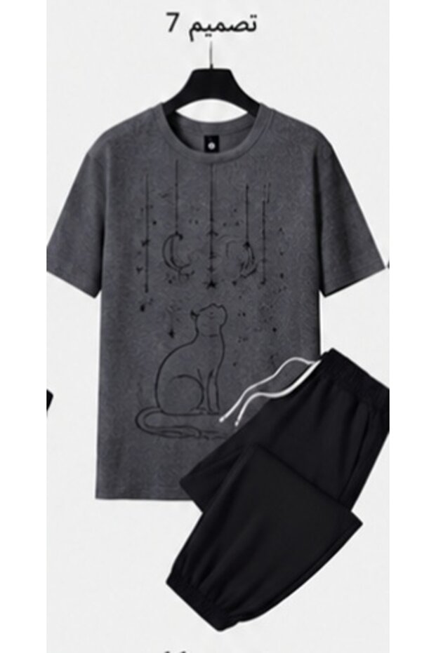 Summer Collection New Arrival T-Shirt & Shorts Set Printed Pattern Lightweight & Cool Fabric for All-Day Comfort