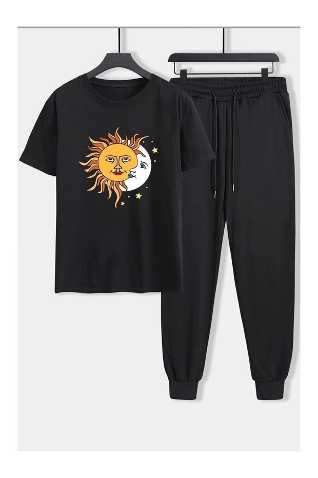 Summer Collection New Arrival T-Shirt & Shorts Set Printed Pattern Lightweight & Cool Fabric for All-Day Comfort
