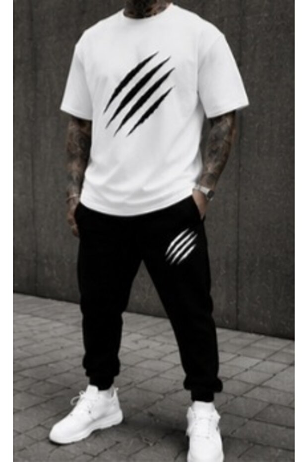 Summer Collection New Arrival T-Shirt & Shorts Set Printed Pattern Lightweight & Cool Fabric for All-Day Comfort