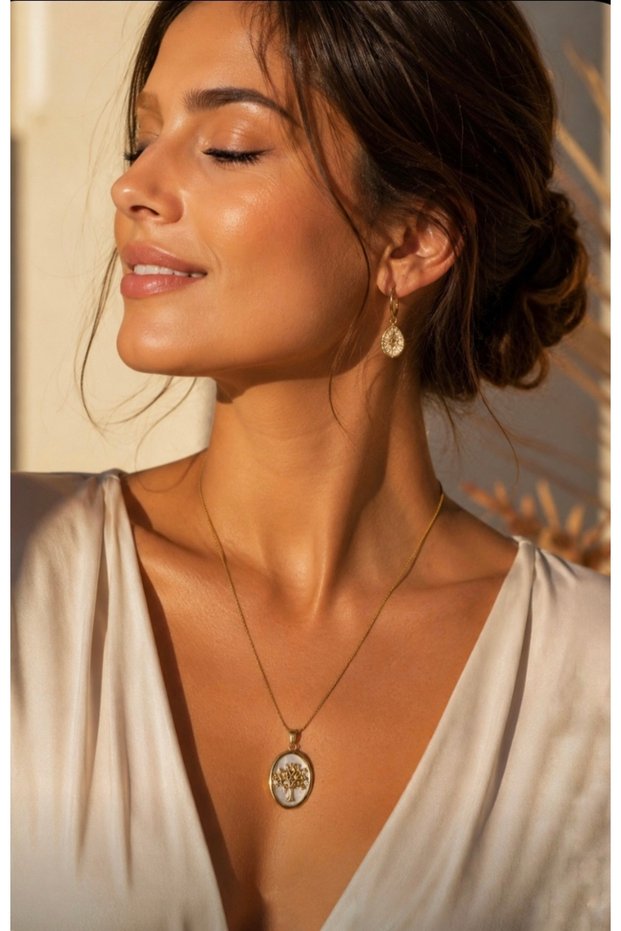 Women's Tree of Life 45 cm Steel Necklace, Allergy-Free, in Special Gift Box