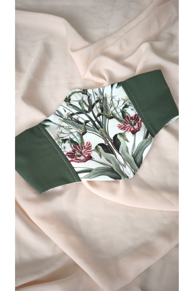 Floral Patterned Women's Waist Corset Belt