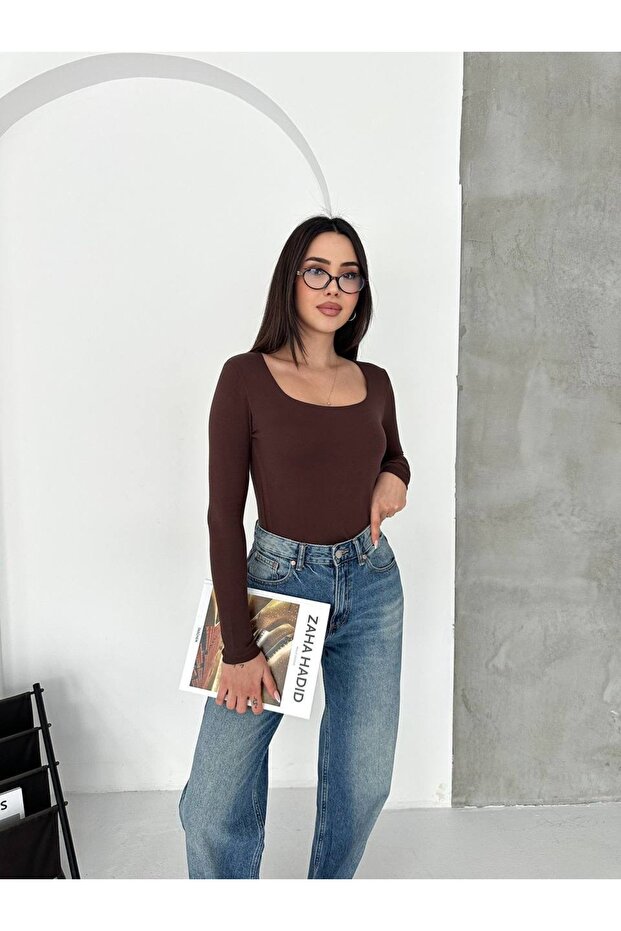 Women's Basic Athlete Long Sleeve Open Collar Stretch Fabric Slim Fit