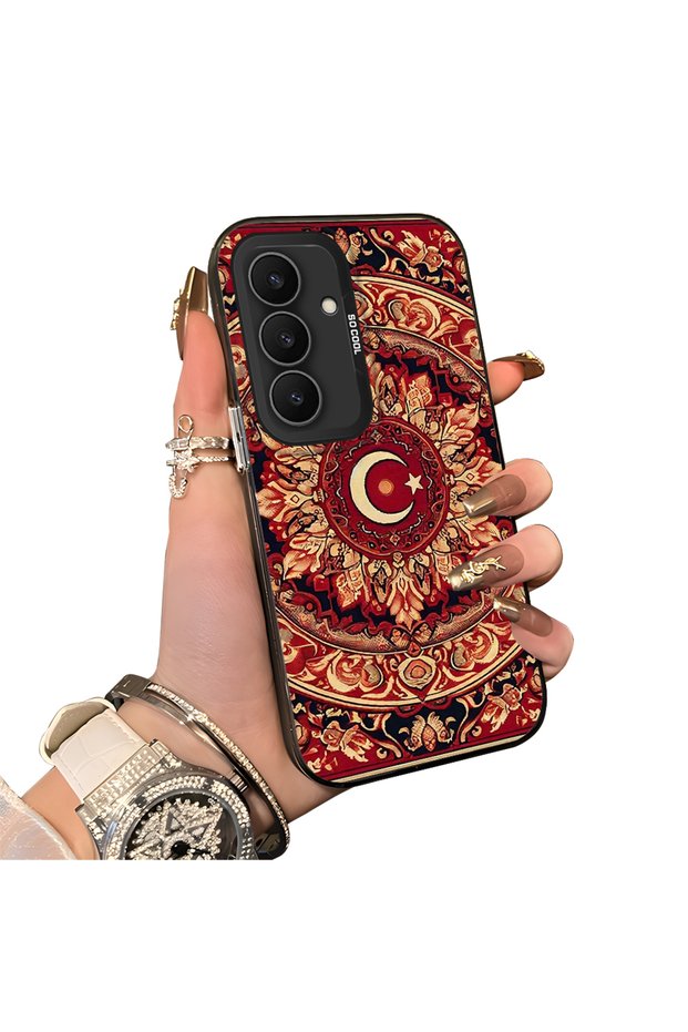 Samsung Galaxy S25 Fe Compatible Hard Acrylic Back Silicone Edge Lens Protection Case