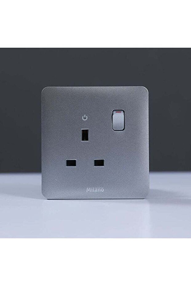- Milano 13A Single Switched Socket With Led Indicator Sl Ps