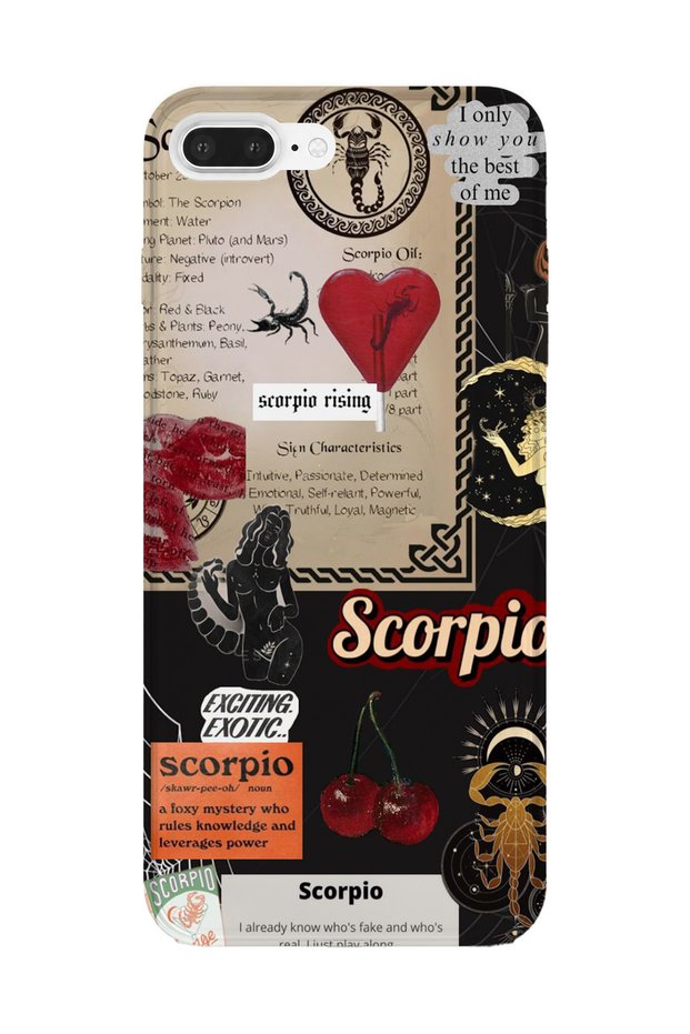 iPhone 7 Plus Compatible Printed Transparent Phone Case | Collection: Zodiacmuse Celestia
