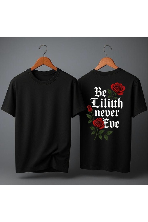 Eye-Catching Printed Oversize T-Shirt with Rose Design
