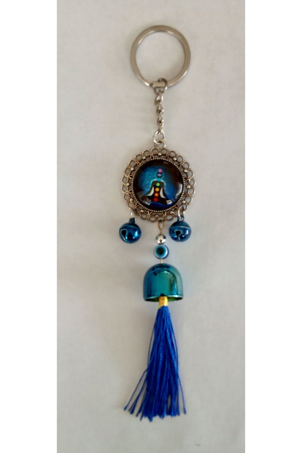 Tasseled Decorative Metal Keychain Wall Ornament 20 cm