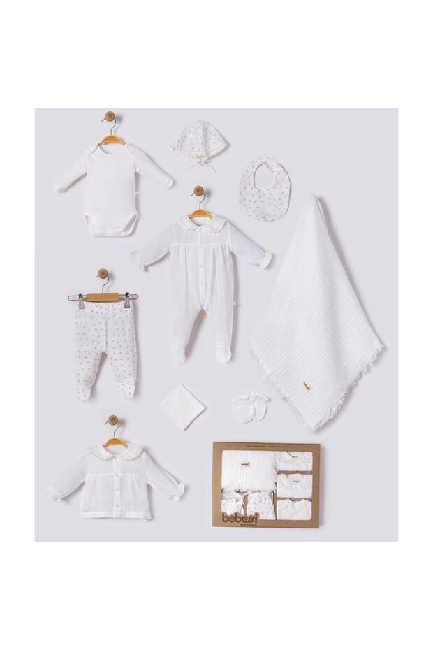 Lace Floral Patterned Set of 10 for Newborns Hospital Release