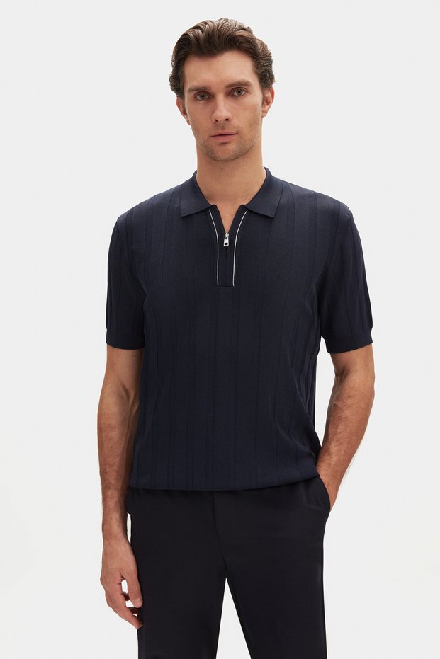 Regular Fit Lacivert Triko