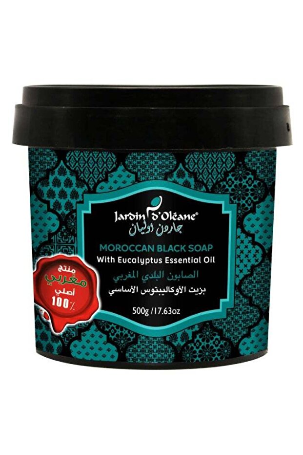 Moroccan Black Soap With Eucalyptus Oil 500grams