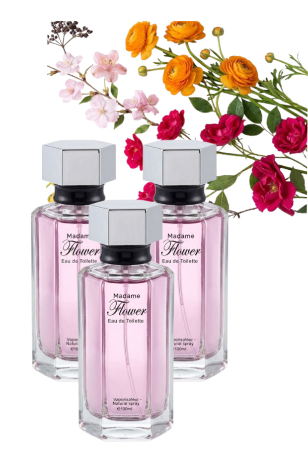 3 قطع من عطر مدام فلاور 100 مل