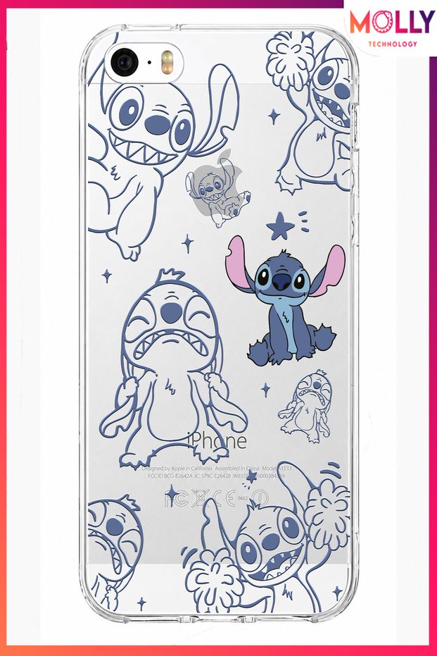 Transparent Stitch Sweet Madness Pattern Silicone Case for iPhone 5 / 5S