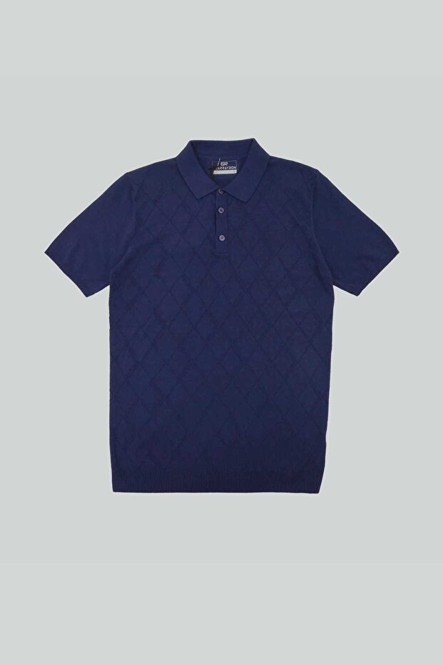 Men's Knitwear Half-Zip Polo Collar T-Shirt