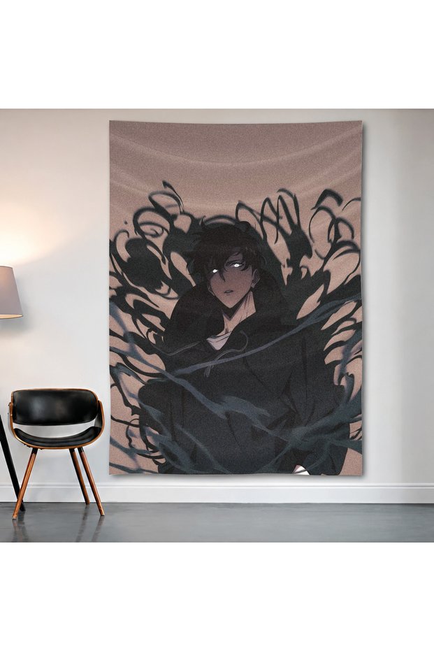 Jujutsu Kaisen Megumi Fushiguro Wall Covering Wall Tapestry First Quality Satin Fabric Poster