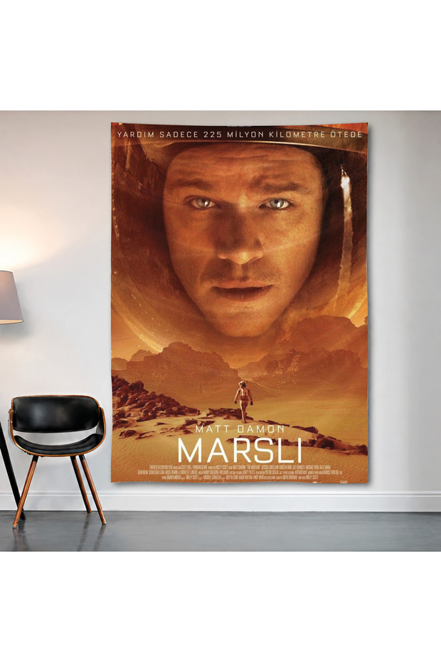 The Martian Wall Covering Wall Tapestry First Quality Satin Fabric Poster