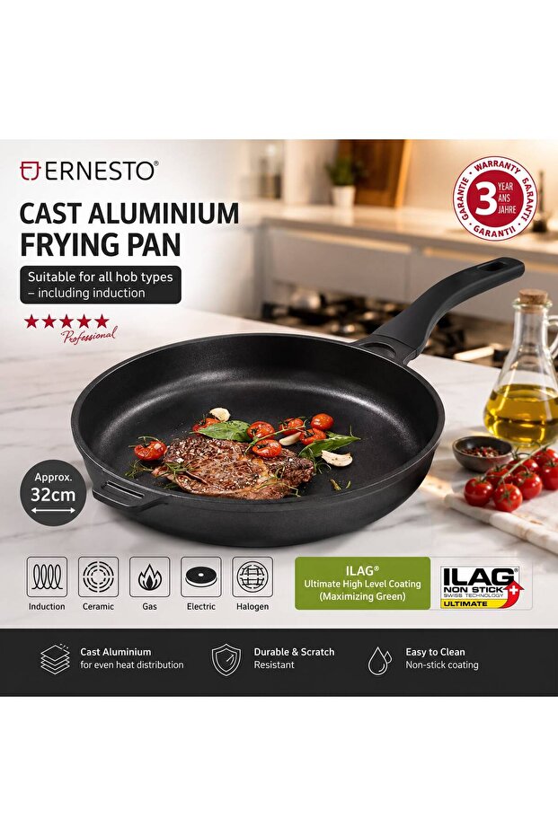 CAST ALUMINIUM FRYING PAN