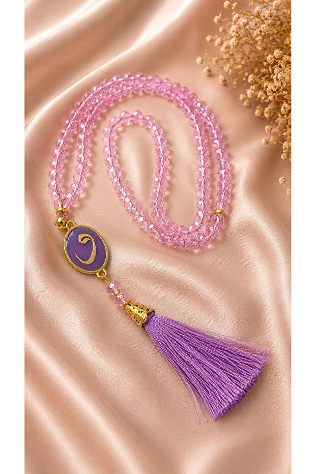 Vav Detailed Crystal-Looking 99-Piece Prayer Beads – with Tassels