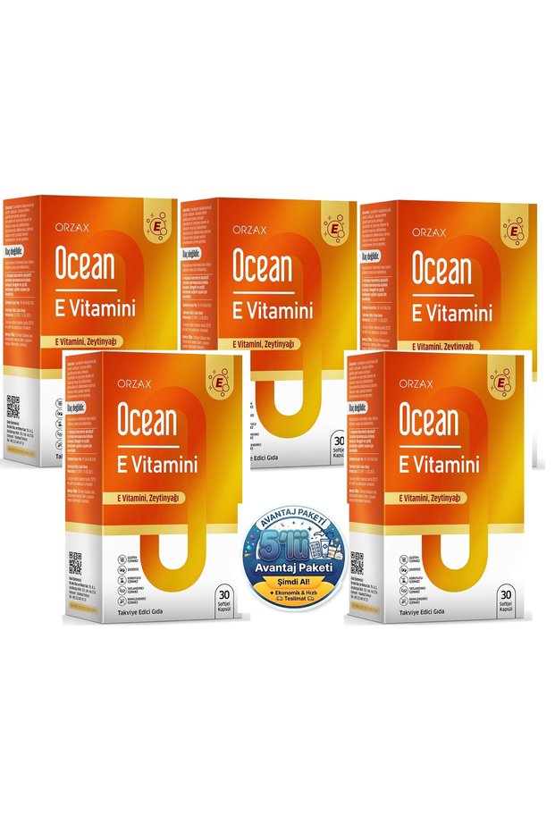 Ocean Vitamin E 30 Capsules 5 Pack