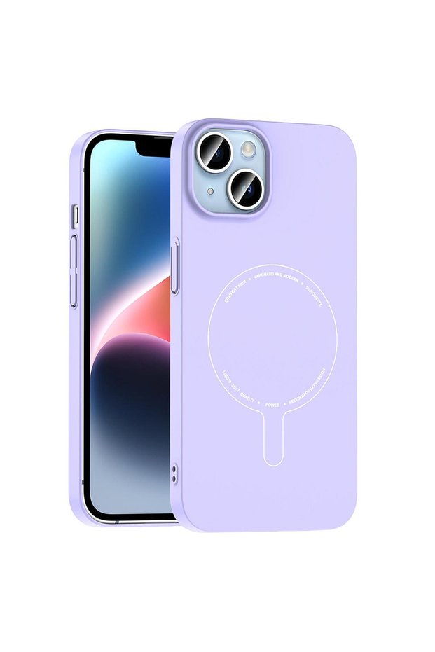 Apple iPhone 13 Compatible Case Airfit Magsafe Lilac