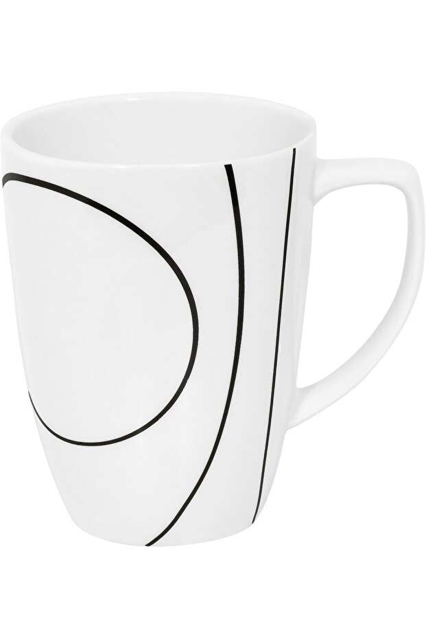 Simple Lines Porcelain Mug 355ml 1122675 – Elegant Coffee & Tea Mug for Everyday Use