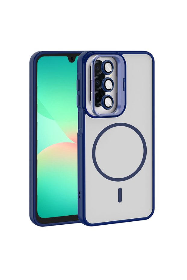 Galaxy A17 Case with Camera Stand, Magsafe Supported, Transparent Back, Silicone